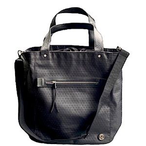 Lululemon Out and About crossbody tote, black